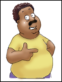 How to Draw Cleveland Brown from Family Guy