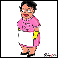 How to Draw Consuela the Housemaid