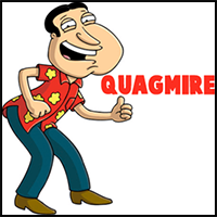 How to Draw Quagmire from Family Guy in Easy to Follow Steps
