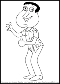 How to Draw Glenn Quagmire from Family Guy