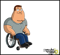 How to Draw Joe, Joseph Swanson from Family Guy