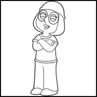 How to Draw Meg Griffin from The Family Guy Drawing Tutorial