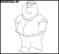 How to Draw Peter Griffin Step by Step