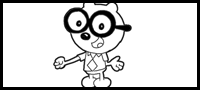 How to Draw Walden from Wow Wow Wubbzy Step by Step Drawing Tutorial 
