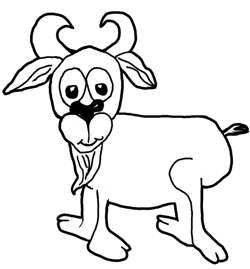 How to Draw Cartoon Goats / Farm Animals Step by Step Drawing Tutorial