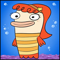 Bea Goldfishberg (Fish hooks)  Character, Cartoon, Disney characters
