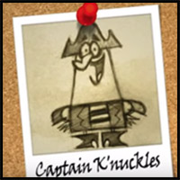 Draw Captain K'Nuckles from The Marvelous Misadventures of Flapjack