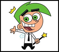 How to Draw Cosmo (The Fairly OddParents)