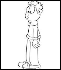 How to Draw Jon Arbuckle from Garfield