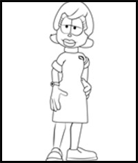 How to Draw Dr. Liz Wilson from Garfield