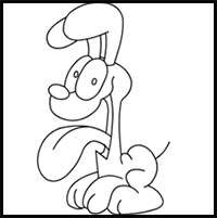 How to Draw Odie from Garfield