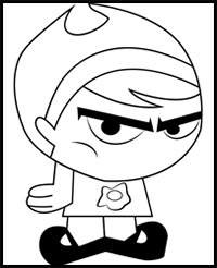 How to Draw Mandy from Grim & Evil
