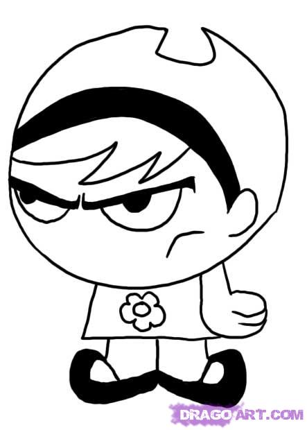 How to Draw Grim Adventures of Billy & Mandy Cartoon Characters : Drawing  Tutorials & How to Draw Billy and Mandy Lessons Step by Step Techniques