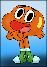 How to Draw Darwin Watterson from The Amazing World of Gumball