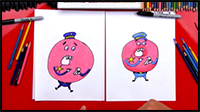 How To Draw Donut Cop From Gumball