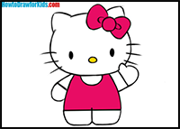 How to Draw Hello Kitty Easy