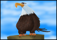 How to Draw Mighty Eagle from The Angry Birds Movie