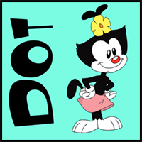 How to draw Dot Warner from Animaniacs with easy step by step drawing tutorial