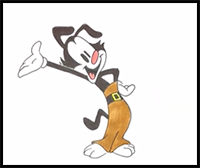 How to Draw Yakko Warner from Animaniacs with Markers – Guided Tutorial