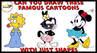 Can You Draw These Famous Cartoons With Just Shapes?