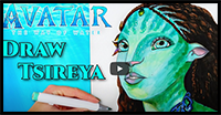 Avatar 2 The Way Of Water Drawing Tsireya Na'vi