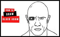 How Easy Way to Draw Black Adam