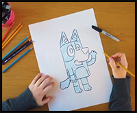 Draw Along with Bluey