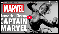 How to Draw Captain Marvel