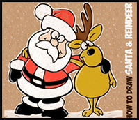 How to Draw Santa Claus Cartoons : Drawing Tutorials & Drawing & How to Draw  Santa Claus & Ole Saint Nick for Christmas Cartoons Drawing Lessons Step by  Step Techniques for Cartoons