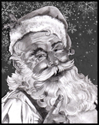 How to Draw a Realistic Santa, Santa Claus