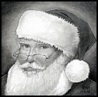 How to Draw Santa, Realistic Santa