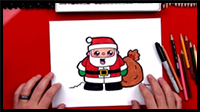 How to Draw Cartoon Santa Claus