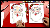 How to Draw Santa Claus’s Face