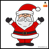How to Draw Santa Claus | Christmas Art for Kids
