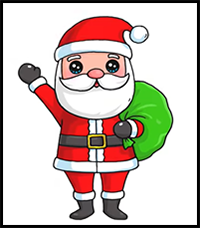 How to Draw Santa Claus Easy