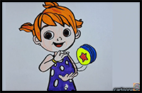 How to Draw Yoyo from Cocomelon