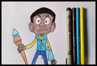 How to Draw Craig from Craig of the Creek