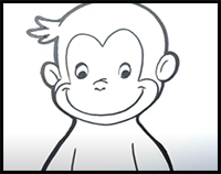 How to Draw Curious George | Easy Cartoon Drawing