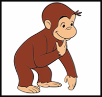 How to Draw Baby Curious George