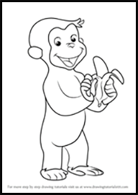 How to Draw Curious George Monkey