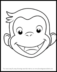 How to Draw Curious George Face