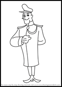 How to Draw the Doorman from Curious George