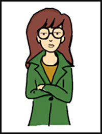 How to Draw Daria Morgendorffer from Daria