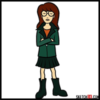 How to Draw Daria in Full Growth