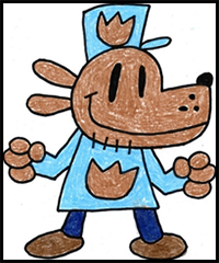 How to Draw Dog Man: Easy Art Lesson for Kids