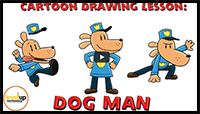 Cartoon Drawing Lesson: Dog Man