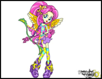 How to Draw Fluttershy from My Little Pony Equestria Girls Friendship Games