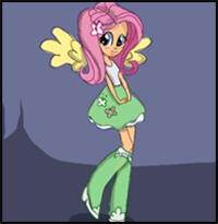 How to Draw Fluttershy from My Little Pony Equestria Girls