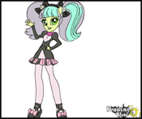 How to Draw Pixel Pizzaz from My Little Pony Equestria Girls