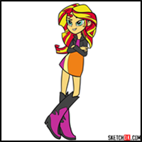 How to Draw Sunset Shimmer | Equestria